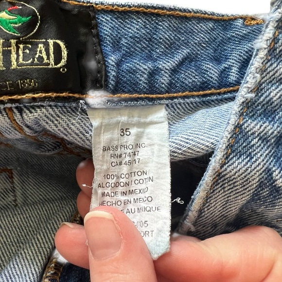 NWOT RedHead 5-Pocket Medium Washed Utility Denim Shorts for Men 35 100% Cotten - Picture 5 of 7